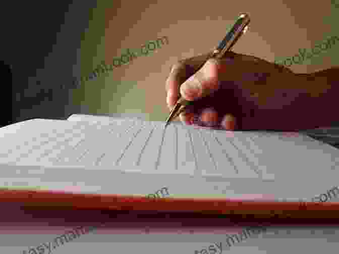 A Close Up Of A Hand Holding A Pen And Writing On A Piece Of Paper. Fine Tuning My Pen: My Last Of Poetry