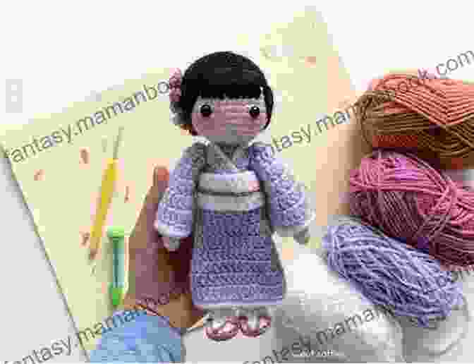 A Collection Of Various Crocheted Japanese Kimono Dolls Japanese Kimono Doll Amigurumi Crochet Art Doll Pattern And Tutorial
