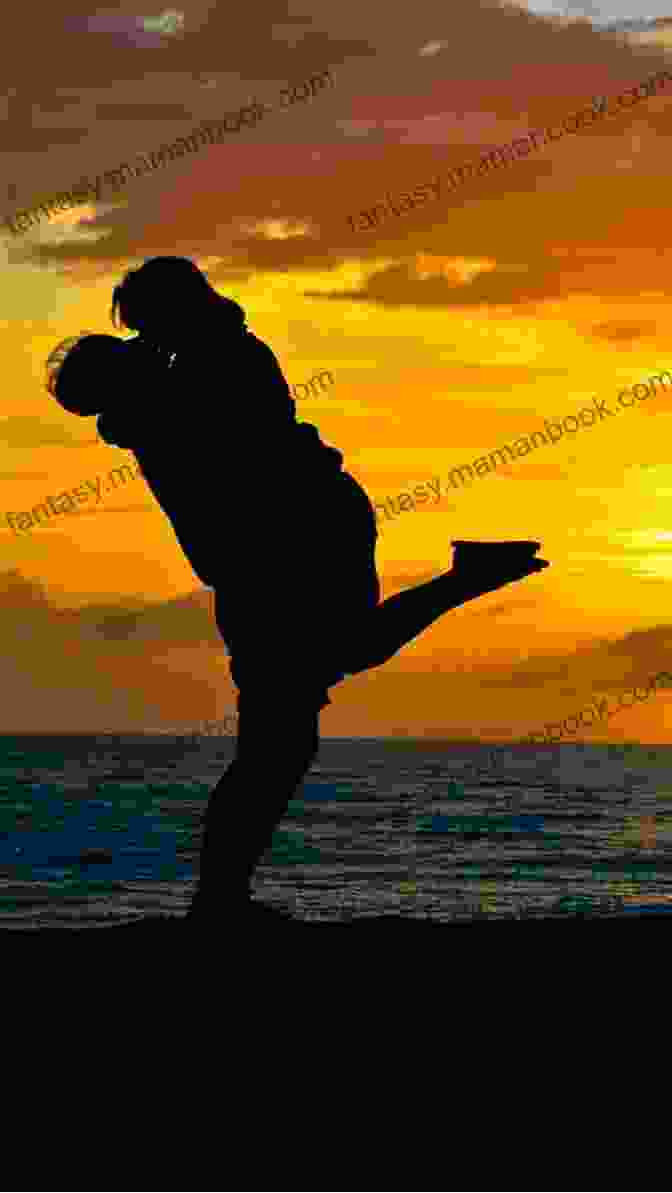 A Couple Embracing Passionately Against A Stunning Sunset Backdrop. Breathless In Love (The Maverick Billionaires 1)