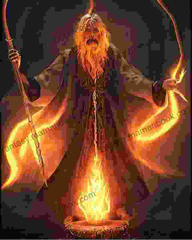 A Fierce Fire Mage Casting A Blazing Spell, Enveloped In A Fiery Aura Elemental Outcast Games: FIRE (Magic Blood Academy 1)