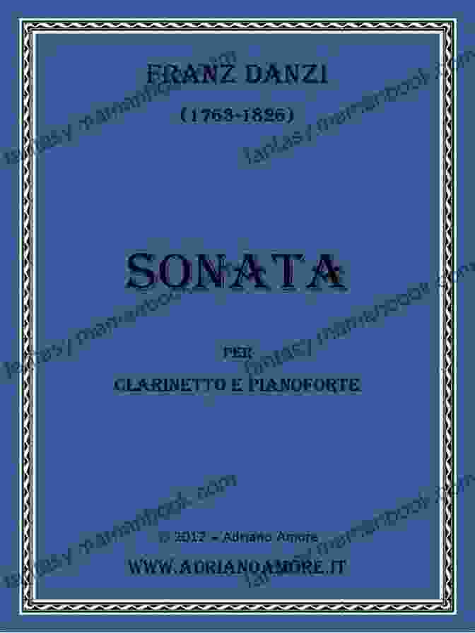 A Handwritten Manuscript Page From Franz Danzi's Sonata No. 1 For Flute And Piano. Sonata No 1: For Flute And Piano