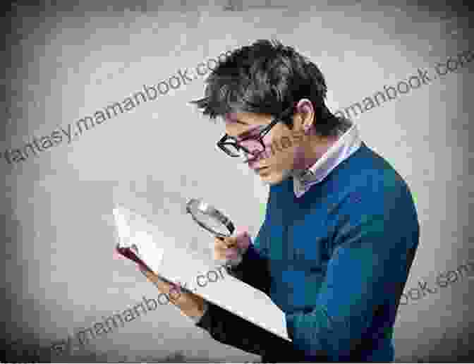 A Person Reading A Book With A Magnifying Glass. Speed Reading: Learn To Read A 200+ Page In 1 Hour (Mental Performance)