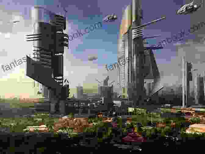 A Vast Cityscape Towering Amidst A Breathtaking Celestial Landscape, With Airships And Energy Fields Illuminating The Night Sky. Scientific Processing Conquers The World: Fantasy Sci Fi System Cultivation 14