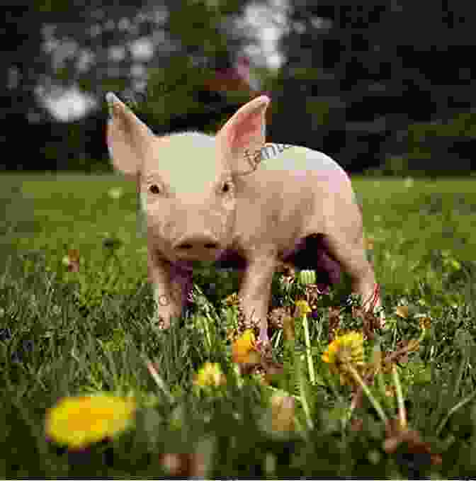 A Young Girl Embraces A Piglet On A Grassy Meadow, With A Backdrop Of A Forest And A Castle The Enchanted Pig (Oberon Plays For Young People)