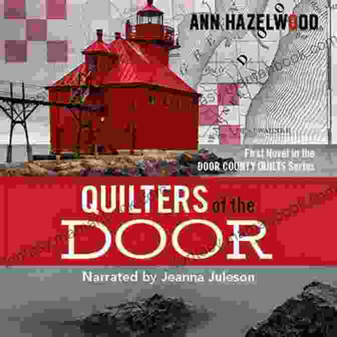 Fourth Novel In The Door County Quilts Series By Susan Wiggs, Featuring A Colorful Quilt On A Wooden Table With Seashells And Other Beach Themed Items Quilted Cherries: Fourth Novel In The Door County Quilts