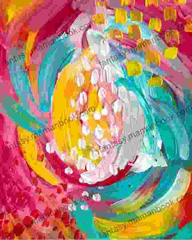 Grace Fleming's Abstract Painting With Vibrant Colors And Mixed Media Here S The Chai Grace Fleming