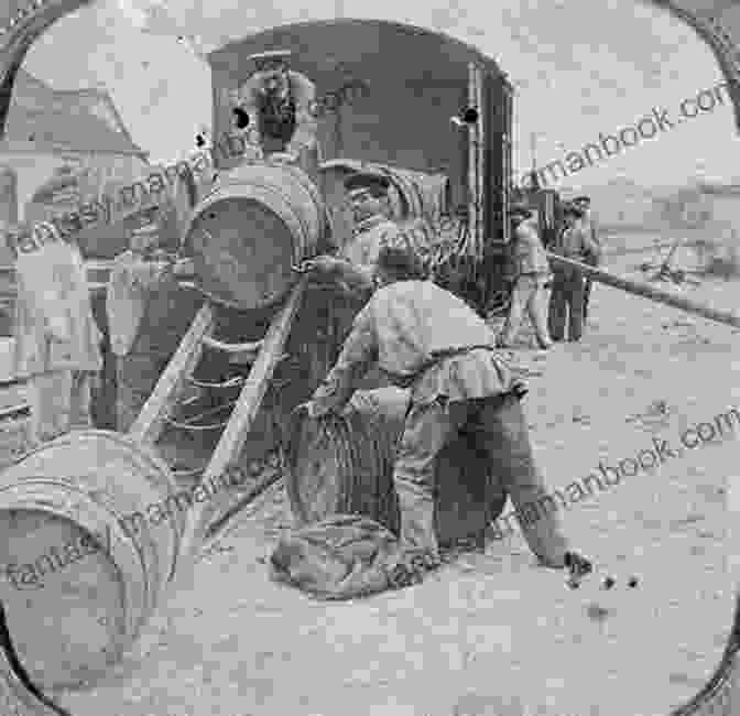 Great Western Railway Workers Loading Munitions Onto A Freight Train GREAT WESTERN RAILWAY: IN THE GREAT WAR
