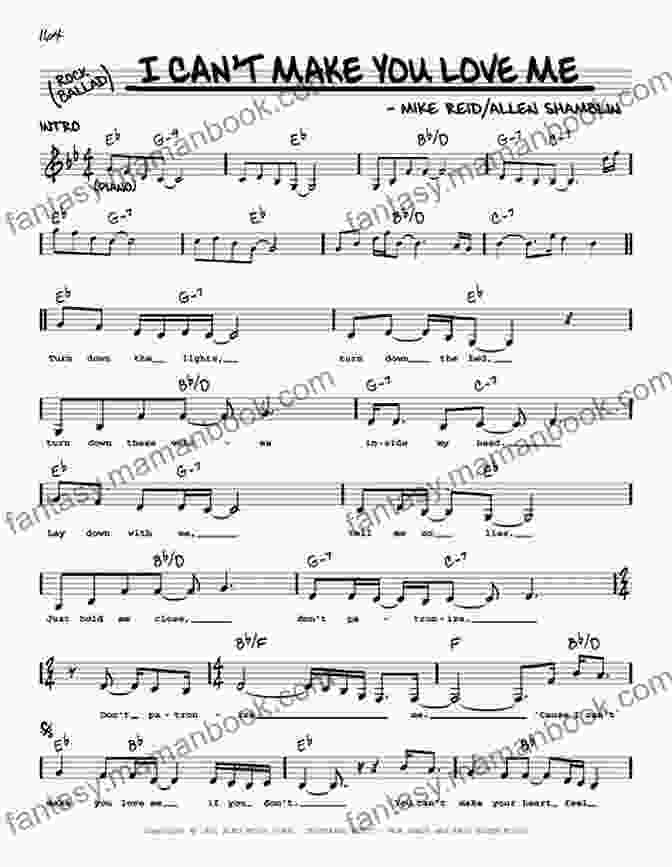 I Can't Make You Love Me Sheet Music 10 Romantic Pieces For Tenor Or Soprano Saxophone Duet: Easy To Intermediate