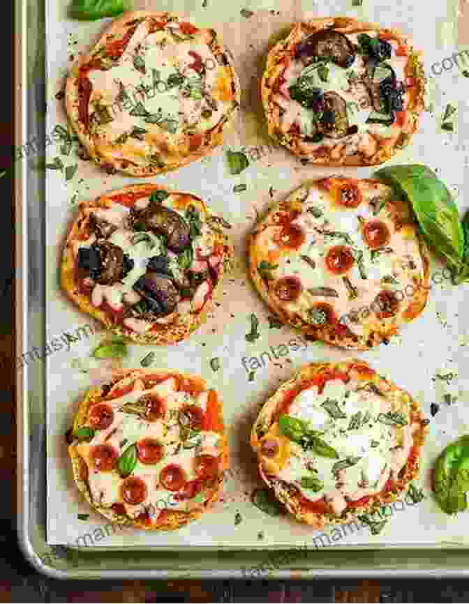 Mini Pizzas Made With English Muffins, Pizza Sauce, Cheese, And Toppings Cute Food Crafts For Kids: Adorable Edible Projects Kids Will Love: Edible Crafts Projects Kids Can Do