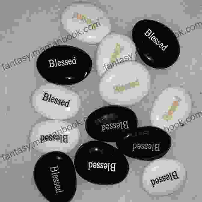 Pebble With Etched Word 'Compassion.' A Handful Of Quiet: Happiness In Four Pebbles