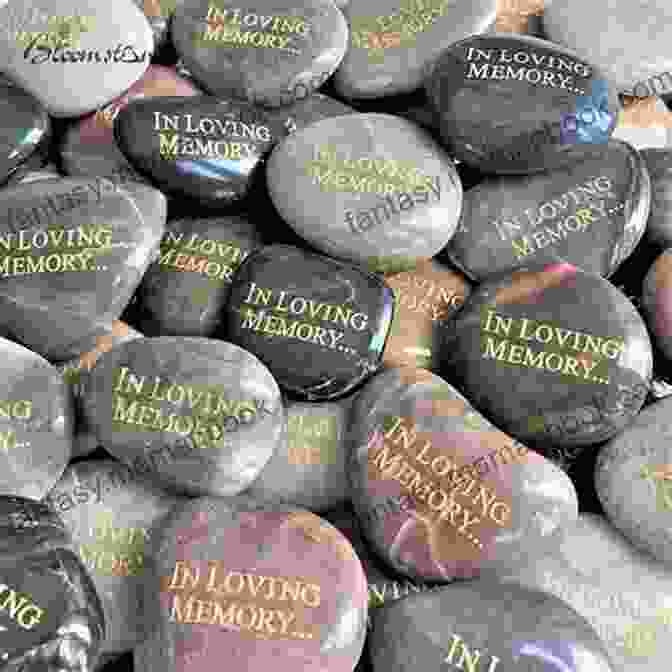 Pebble With Etched Words 'Gratitude.' A Handful Of Quiet: Happiness In Four Pebbles