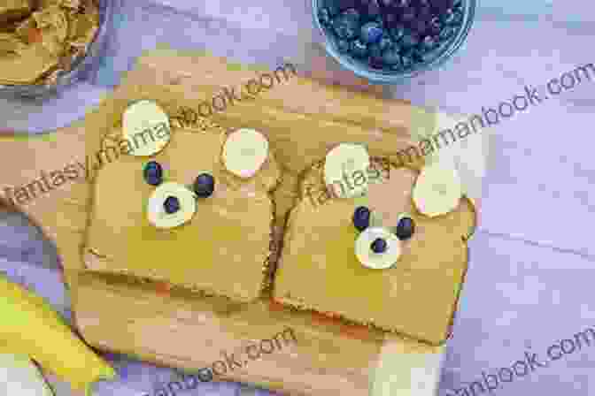 Teddy Bear Toast Made With Toast, Peanut Butter, And Banana Slices Cute Food Crafts For Kids: Adorable Edible Projects Kids Will Love: Edible Crafts Projects Kids Can Do