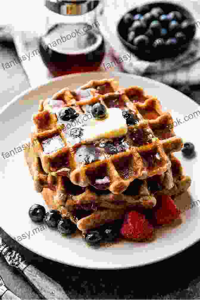 Whole Wheat Waffles With Berries And Syrup DASH PLAN: Over 70 Fast To Table And Full Of Flavor Diet Recipes For Your And Family